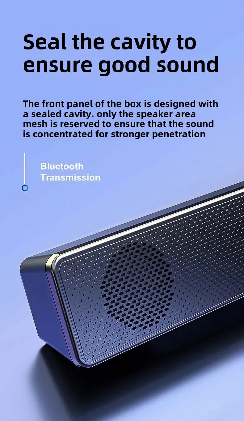 Bluetooth Computer Speaker Desktop PC Speakers Wireless Wired Soundbar Stereo Subwoofer for Laptop PC AUX 3.5mm Loudspeaker