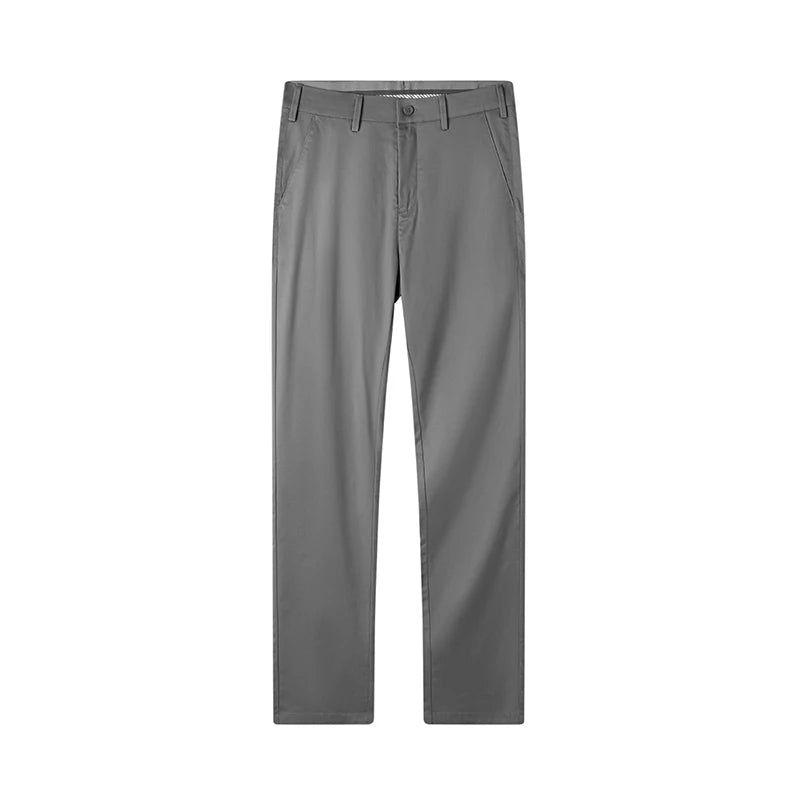 Men's High-End Suit Trousers - Breathable Lyocell Cotton Blend Dress Pants, Perfect for Office Wear and Comfortable Workwear