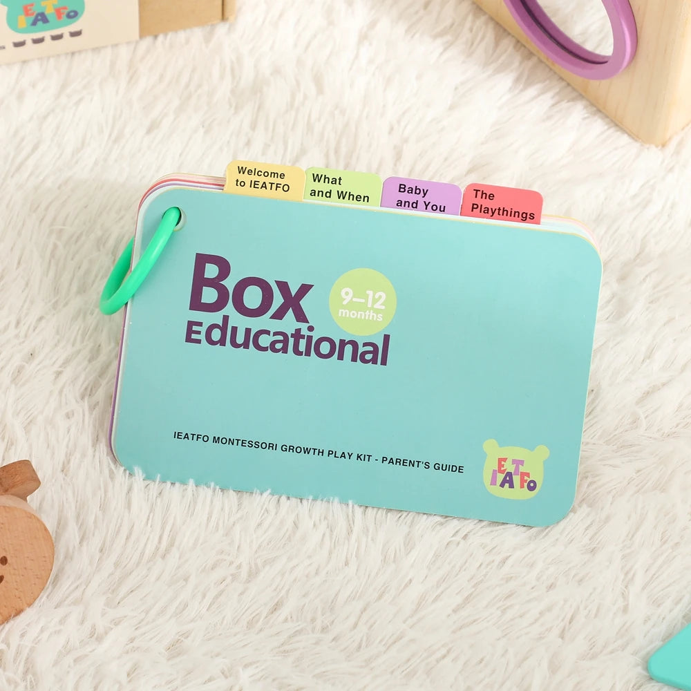 8pc Baby 0 12 Months Toy Wooden Montessori Toy Children Creative Games Toy Kids Early Education Hand Brain Sense Toys Sets Gift