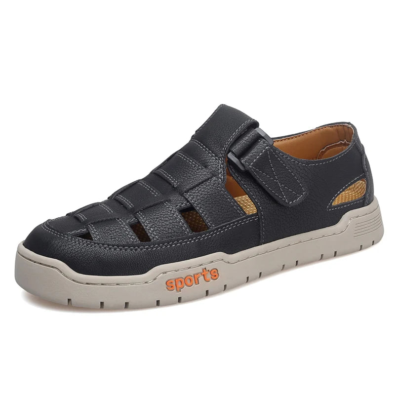 Mens Sandals Fashion Flat Comfort Lightweight Hollow Out Walking Shoes Summer Daily Commuting Casual Breathable Sports Sandals