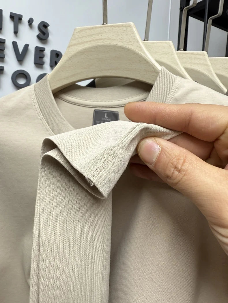 Fashion highend Tshirt men's summer new short sleeve business casual comfortable top exquisite brand embroidery best-selling top