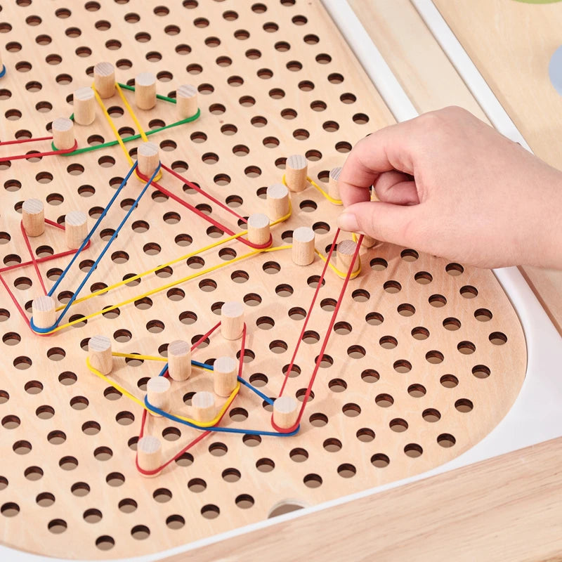 Montessori Sensory Table for Child Wooden Children Sensory Tray Baby Early Education Toys Learning Fine Movement Board Gift