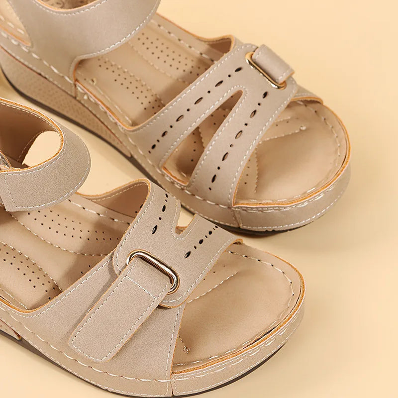 Summer Wedge Sandals for Women 2025 New Fashion Non Slip Beach Shoes Woman Lightweight Casual Platform Sandalias Mujer Plus Size