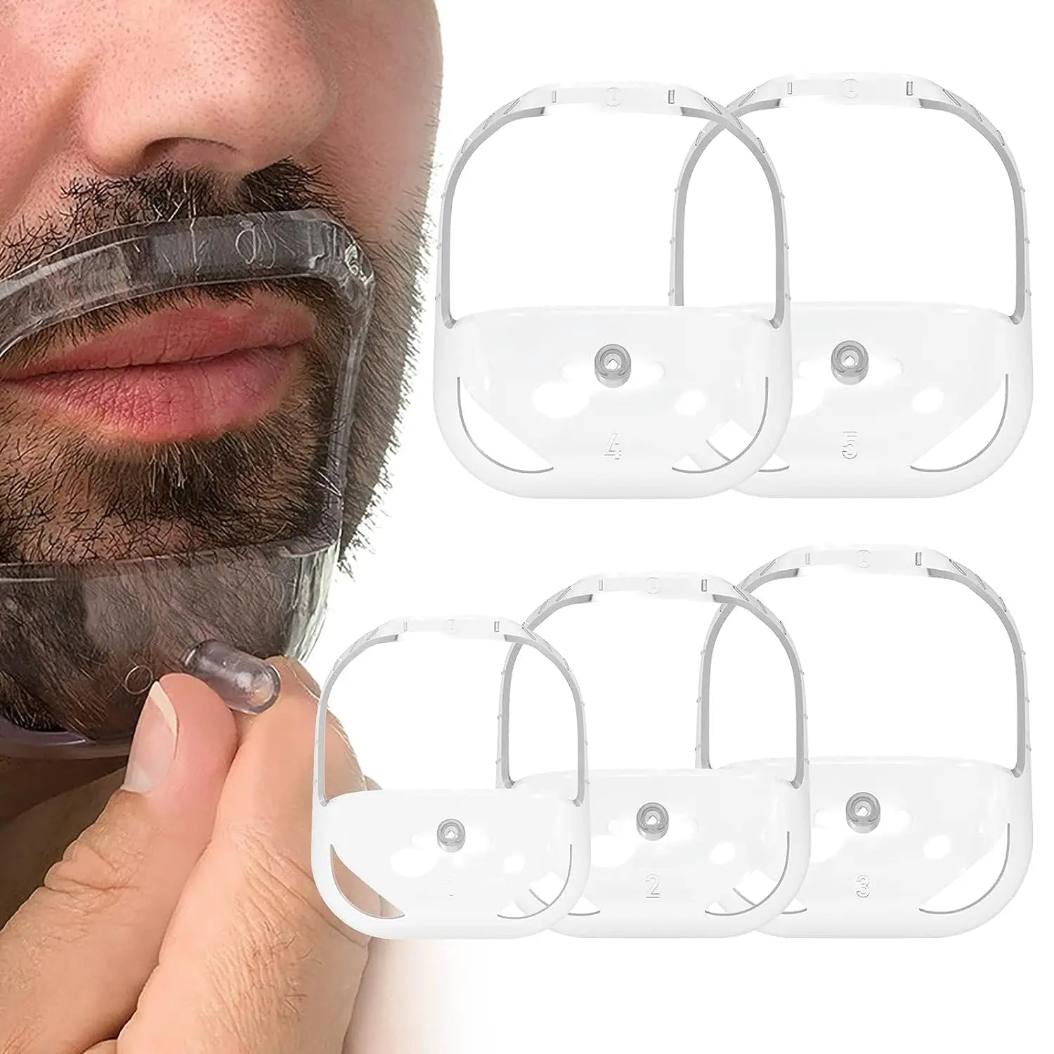 Beard Shaper Kit for Beard Shaping & Styling, Beard Lineup and Guide Tool for Men beard outliner