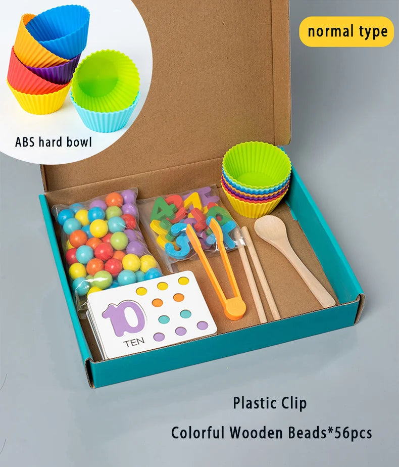 Children's math teaching aids, baby number cognition, arithmetic matching, educational early education toys, Montessori teaching