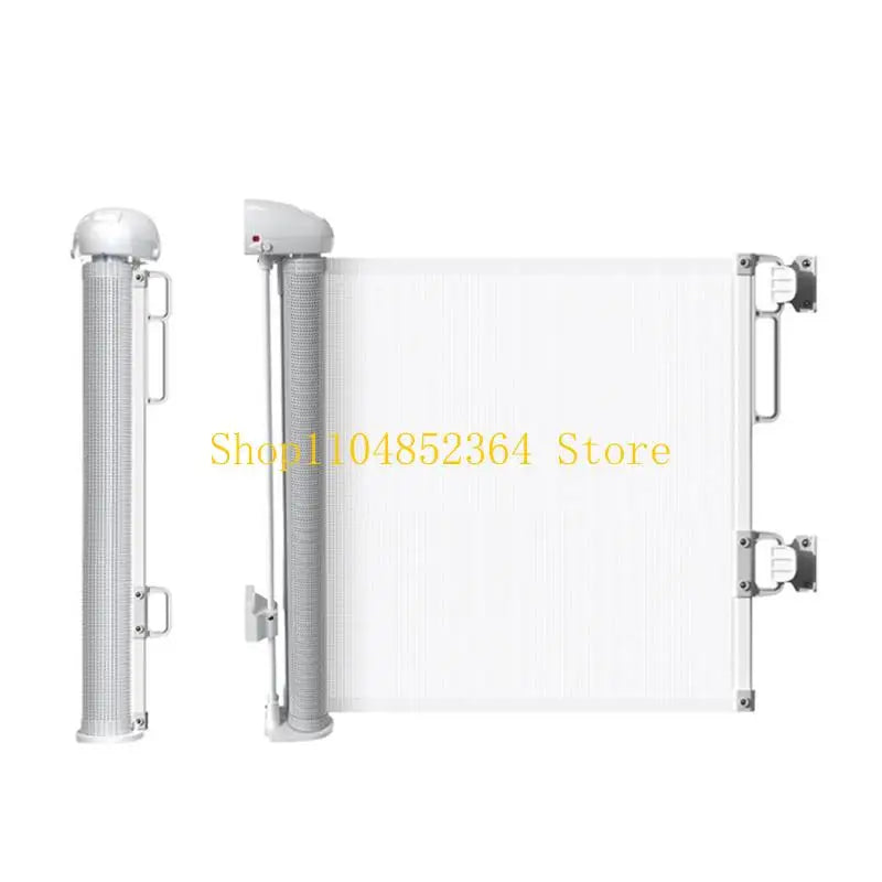 652F Adjustable Baby Staircases Guard Retractable Meshes Baby Gates for Doorways and Openings Household Dog Barrier Enduring
