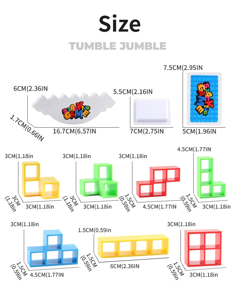 Balance Stacking Board Games Buliding Blocks Adults Kids Tower Block Bricks Toys For Boys Girls Puzzle Toy Family Parties Games