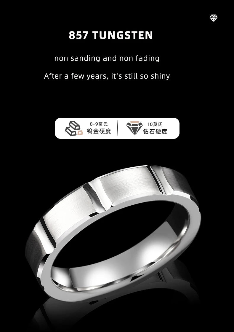 Rings For Men Original Fashion Male Classic 5mm Fine Jewelry Narrow Wedding Engagement Jewelry,Engraving