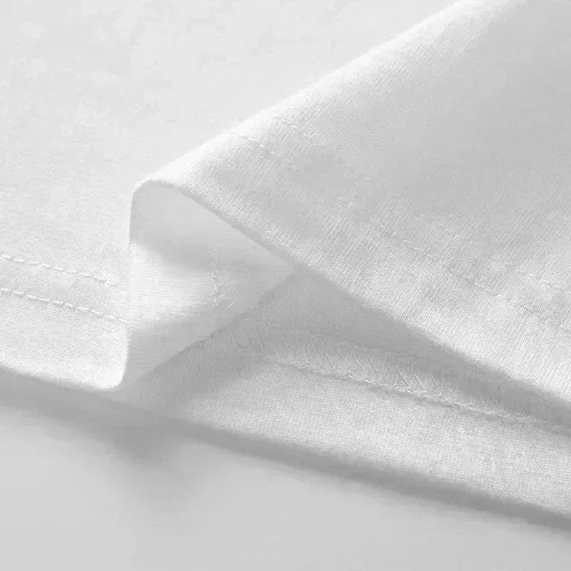 Men's Luxurious Printed Summer High-quality T-shirt 100% Pure Cotton, Relaxed and Loose Fit, Stylish and Unique, Round Neckline