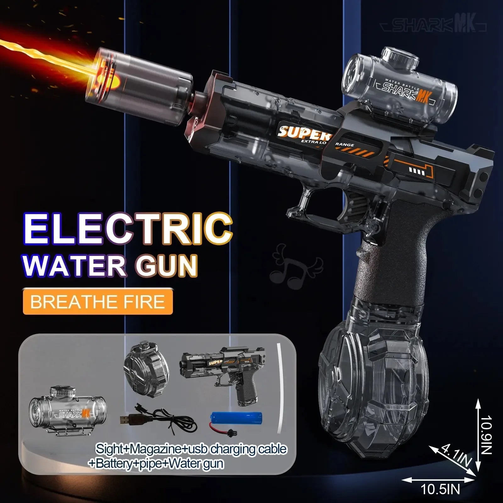 Children High Pressure Electric Water Gun Toys Summer Outdoor Beach Pool Garden Fight Games Kids Automatic Bursts Watergun Gifts