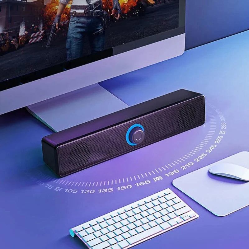 Bluetooth Computer Speaker Desktop PC Speakers Wireless Wired Soundbar Stereo Subwoofer for Laptop PC AUX 3.5mm Loudspeaker