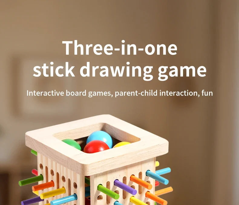 Montessori Game Wooden Board Game Multiplayer for Kids 4-8 Math Educational Fine Motor Skill Toy for Girl Boys Classic Fun Games