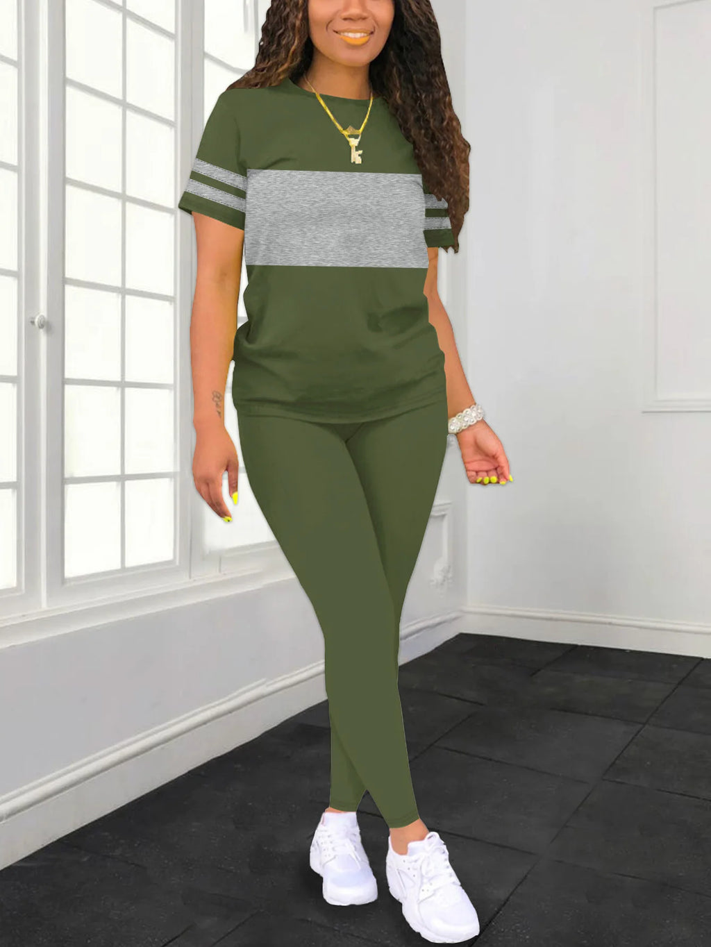 Women's Summer Casual  Set Fashionable Comfortable Ensemble Ladies Clothing Outfit