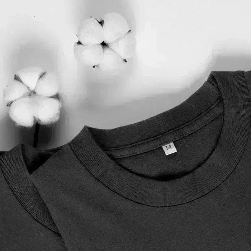 In 2025, The Latest Men's Pure Cotton T-shirt: 70% of People Are Stupid, Comfortable, Breathable, High-quality, Beach Travel