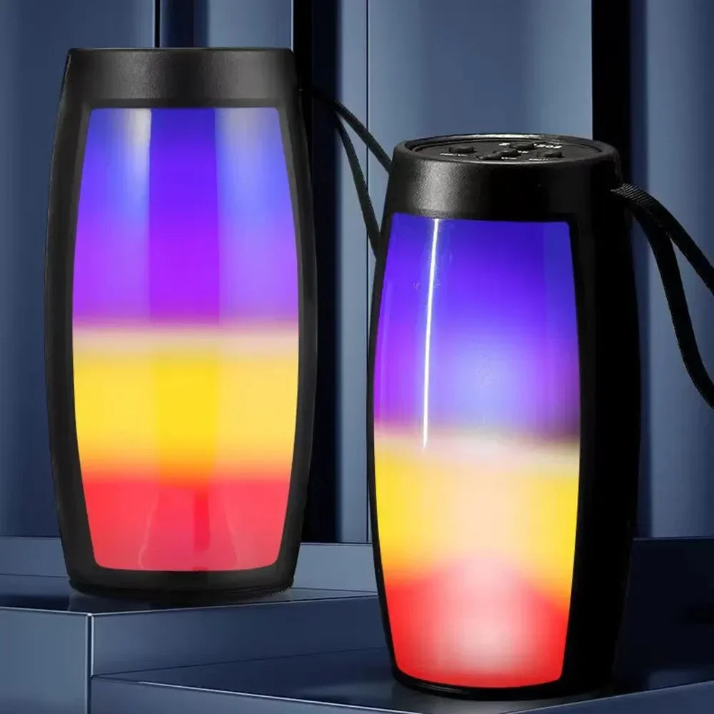 1202 Wireless Bluetooth Speakers Home Outdoor Portable Small Speaker Subwoofer Car Audio Bass MP3 Player Sound System LED Lights
