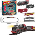 Electric Train Rail Car Simulation Retro Model Train High Speeds Rail Toy Boy Set