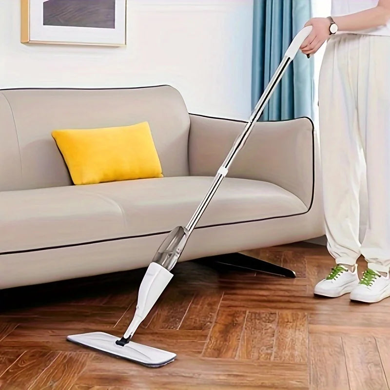 New Spray Mop Broom Set with Reusable Microfiber Pads Rotating Dry & Wet Household Flat Mops for Cleaning Home Floor Magic Tool