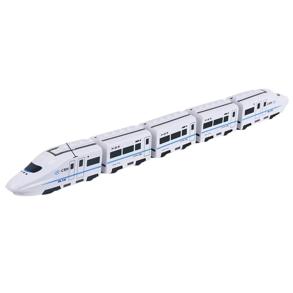 Kids DIY Simulation High Speeds Railway Train Toy Car Electric Sound Light Model Train Educational Toys Boys Girls Gift Birthday