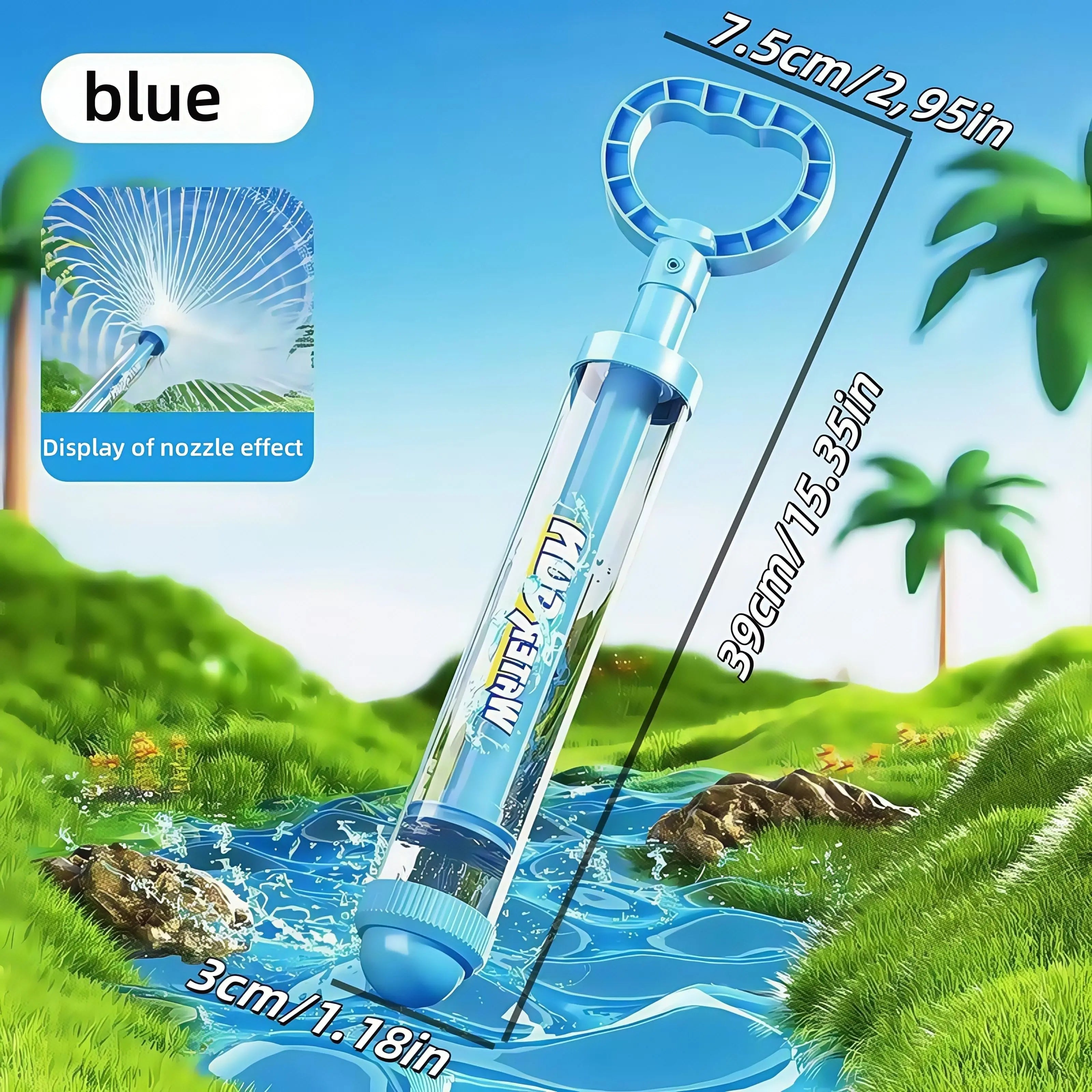 Fireworks Water Gun, Water God Tool Beach Small Water Spray Pulling Fireworks Water Gun Children Drifting Play Gift Toy
