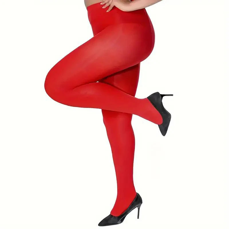 Plus Size 120D Velvet Tights For Women Sexy Solid Color Pantyhose Female 14 Colors Elastic Panty Hose Soft  Fashion Leggings New