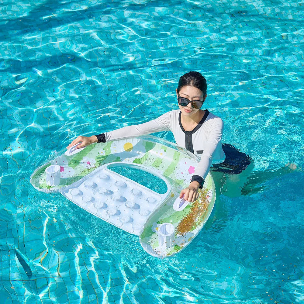 Inflatable Pool Float Swim Mattress Water Hammock Air Mattress Adult Swim Tube Swim Accessory Summer Water Sport Swim Float ﻿ ﻿