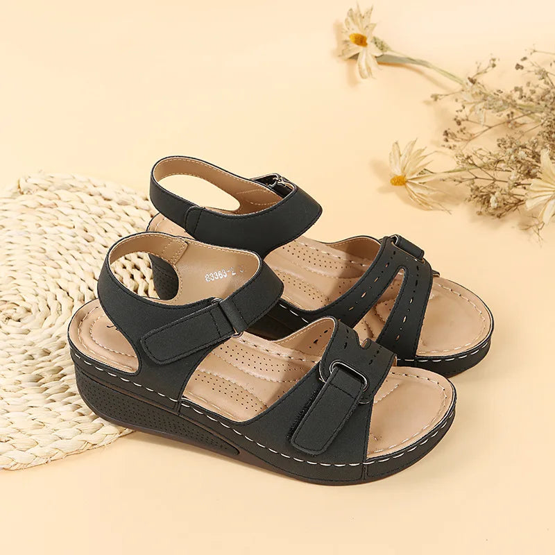 Summer Wedge Sandals for Women 2025 New Fashion Non Slip Beach Shoes Woman Lightweight Casual Platform Sandalias Mujer Plus Size