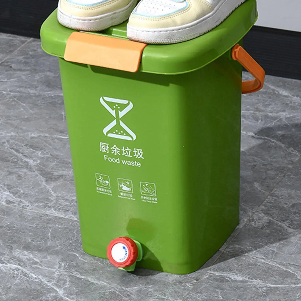 Kitchen Compost Bucket Waste Bin Wide Diameter Thickened Stylish Garbage Can Counter Compost Bin for Kitchen Countertop Home