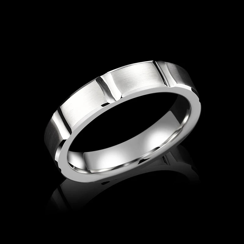 Rings For Men Original Fashion Male Classic 5mm Fine Jewelry Narrow Wedding Engagement Jewelry,Engraving