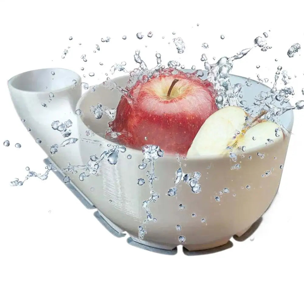 Portable Fruit Wash Bowl Multipurpose Food Washing Spinner Fruit and Vegetable Washing Basket for Home Kitchen Outdoor Picnics
