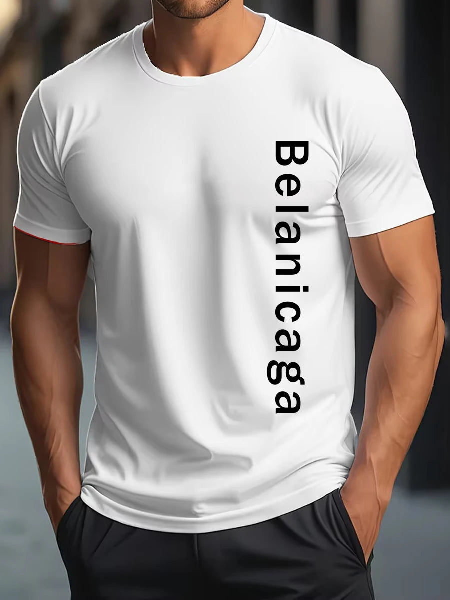 Men Luxury T Shirts High Quality Cotton Casual T Shirt for Male Designer Best Short Sleeved Vintage Trendy Tees New Cloth S-5XL