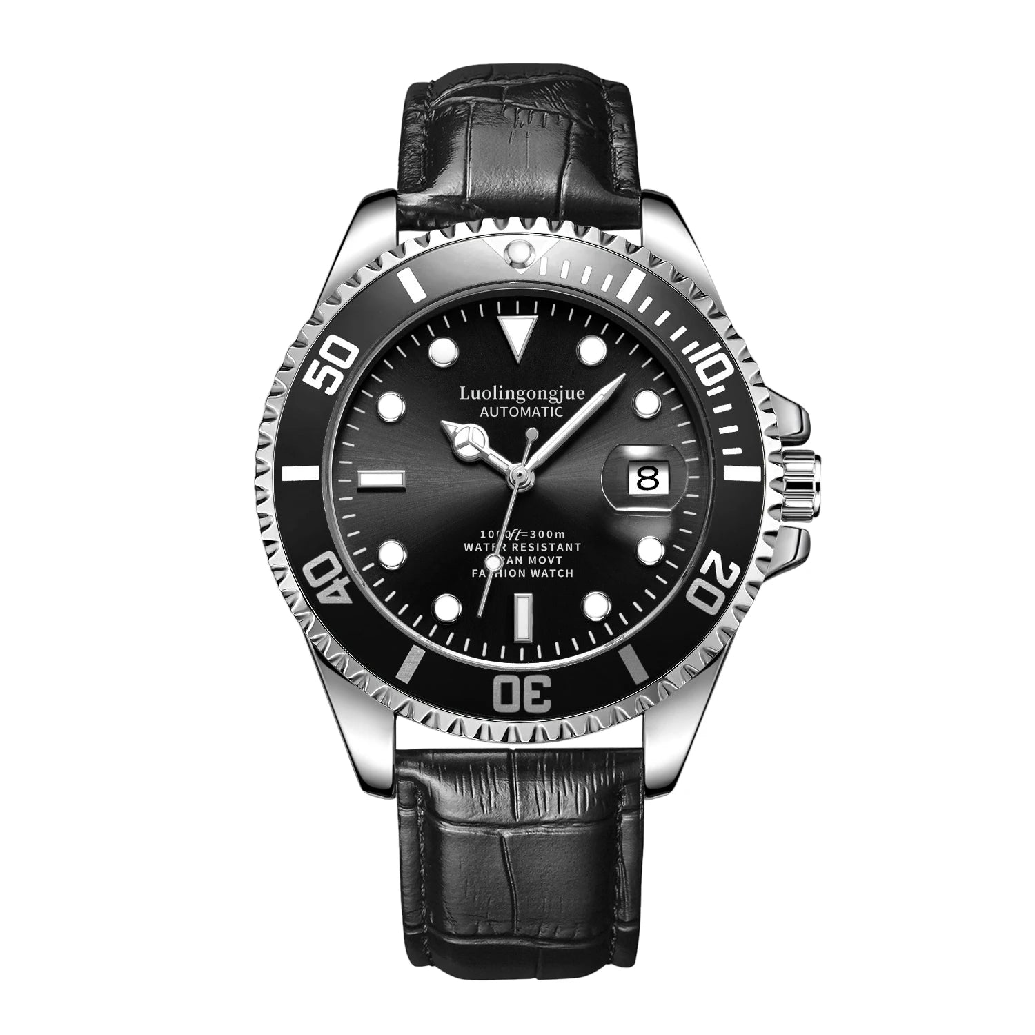 Luxury Men's Skeleton Automatic Mechanical Watch — Stainless Steel, Waterproof