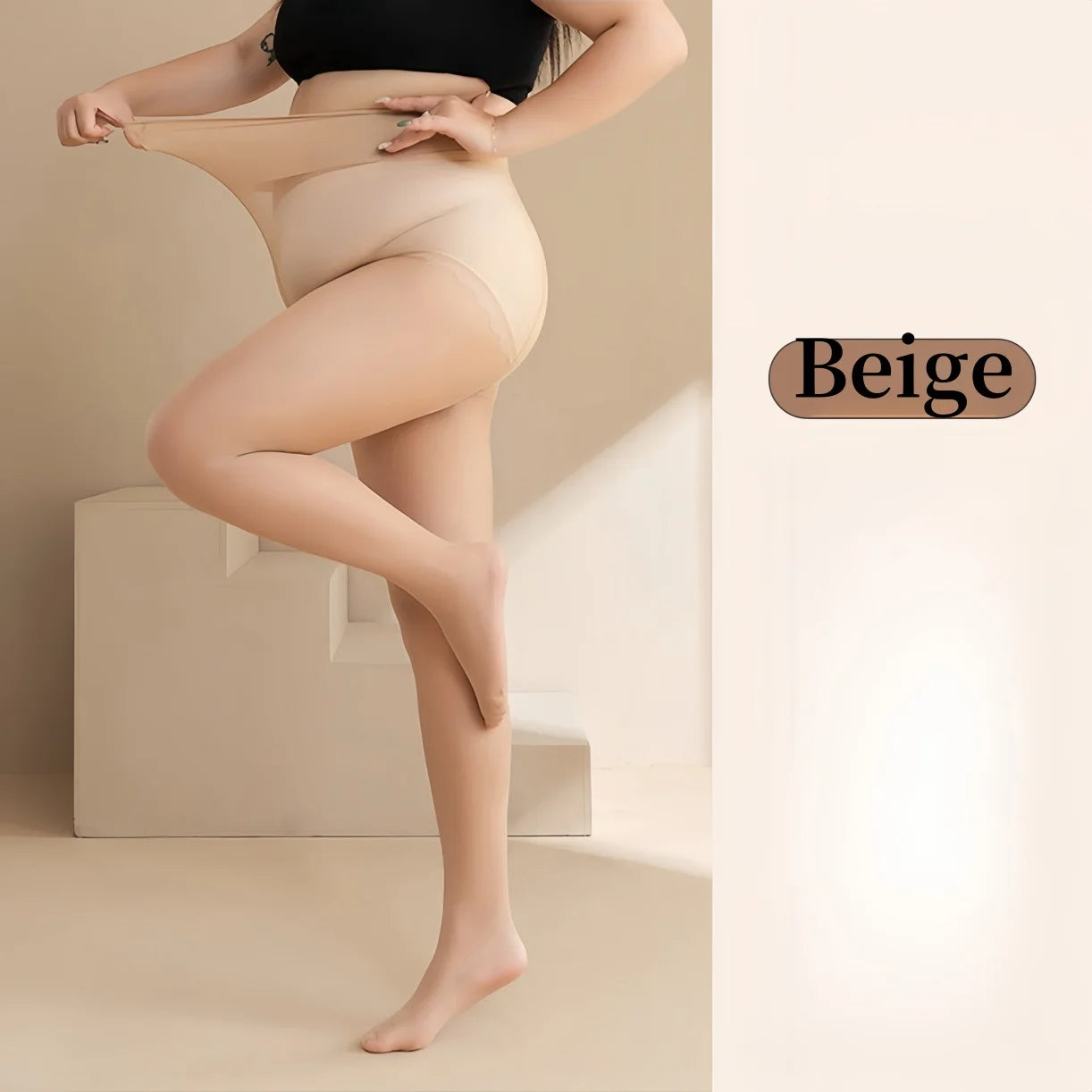 Plus Big Size Sexy Sheer Black Tights Stocking High Waist Pantyhose for Oversize Women XXXL Night Club Party Office Street Wear