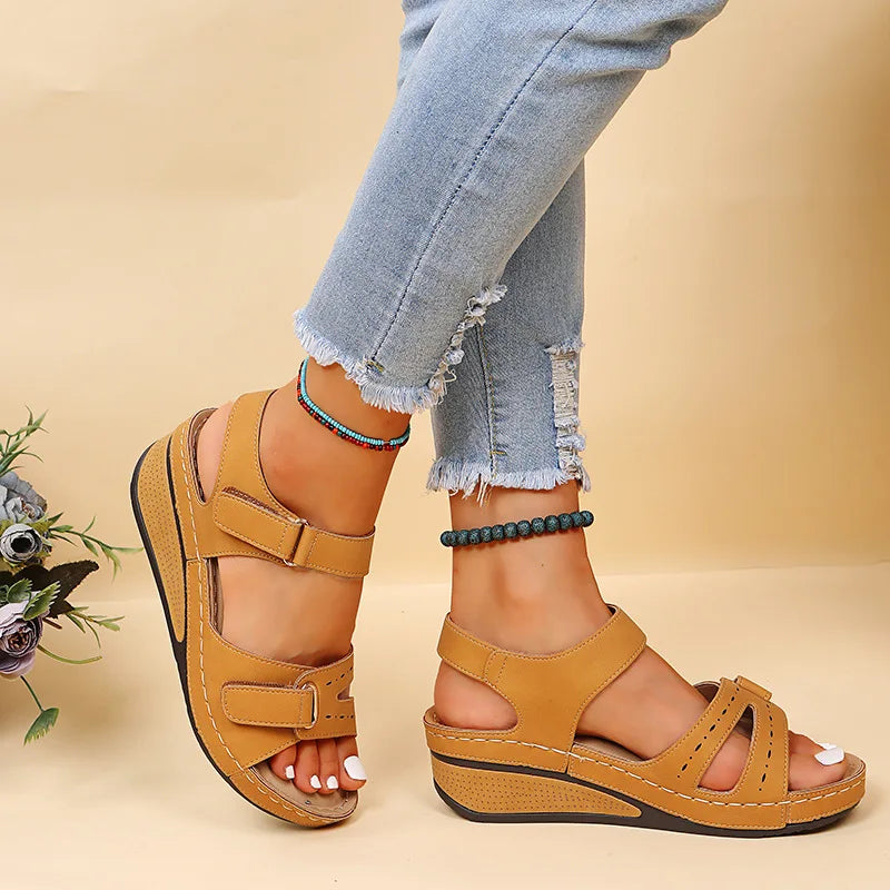 Summer Wedge Sandals for Women 2025 New Fashion Non Slip Beach Shoes Woman Lightweight Casual Platform Sandalias Mujer Plus Size