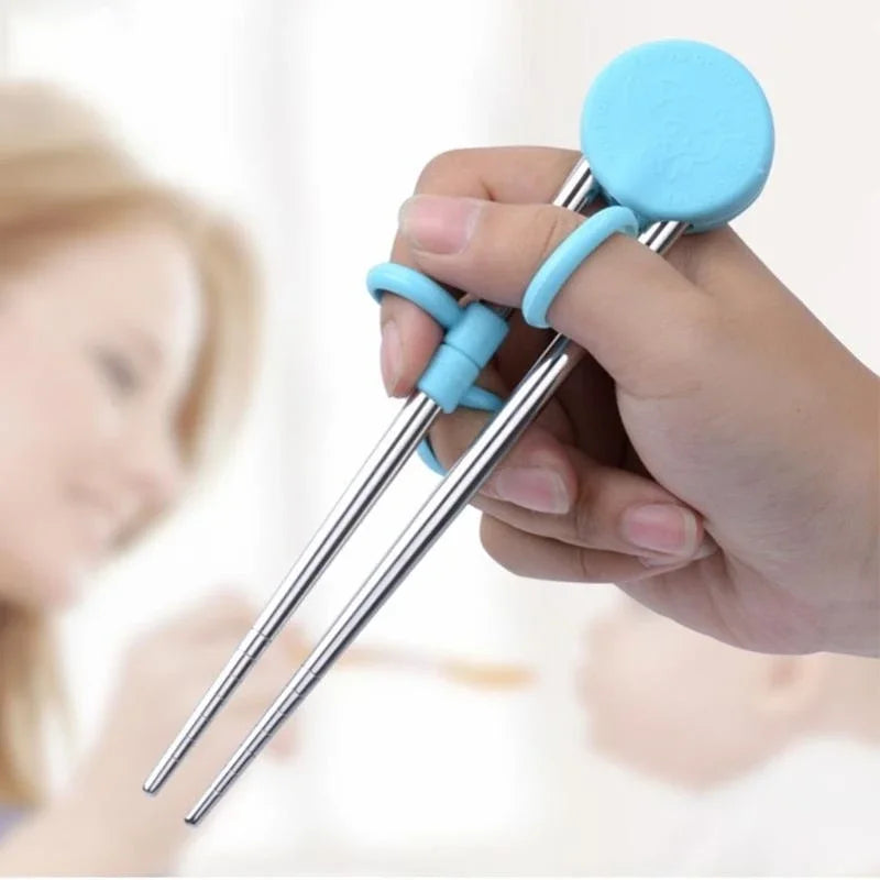 Kids Children Training Chopsticks Learning Chop Sticks Helper Reusable Tableware,Reusable Learning Helper for Children Beginner