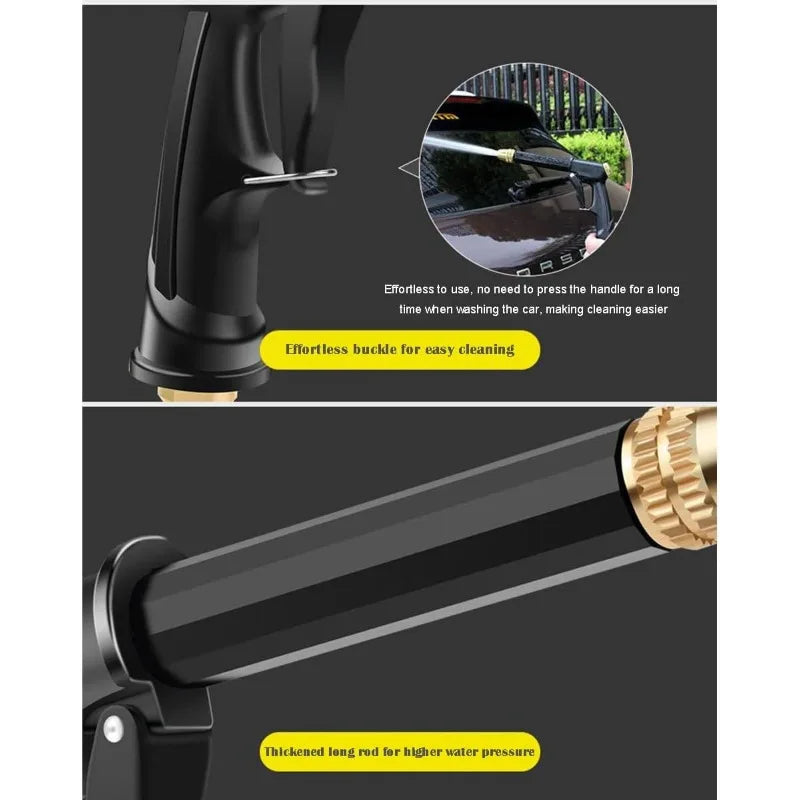 High Pressure Water Gun Car Washing Garden Watering Hose Nozzle Sprinkler Foam Jug Water Faucet Joint Quick Connector