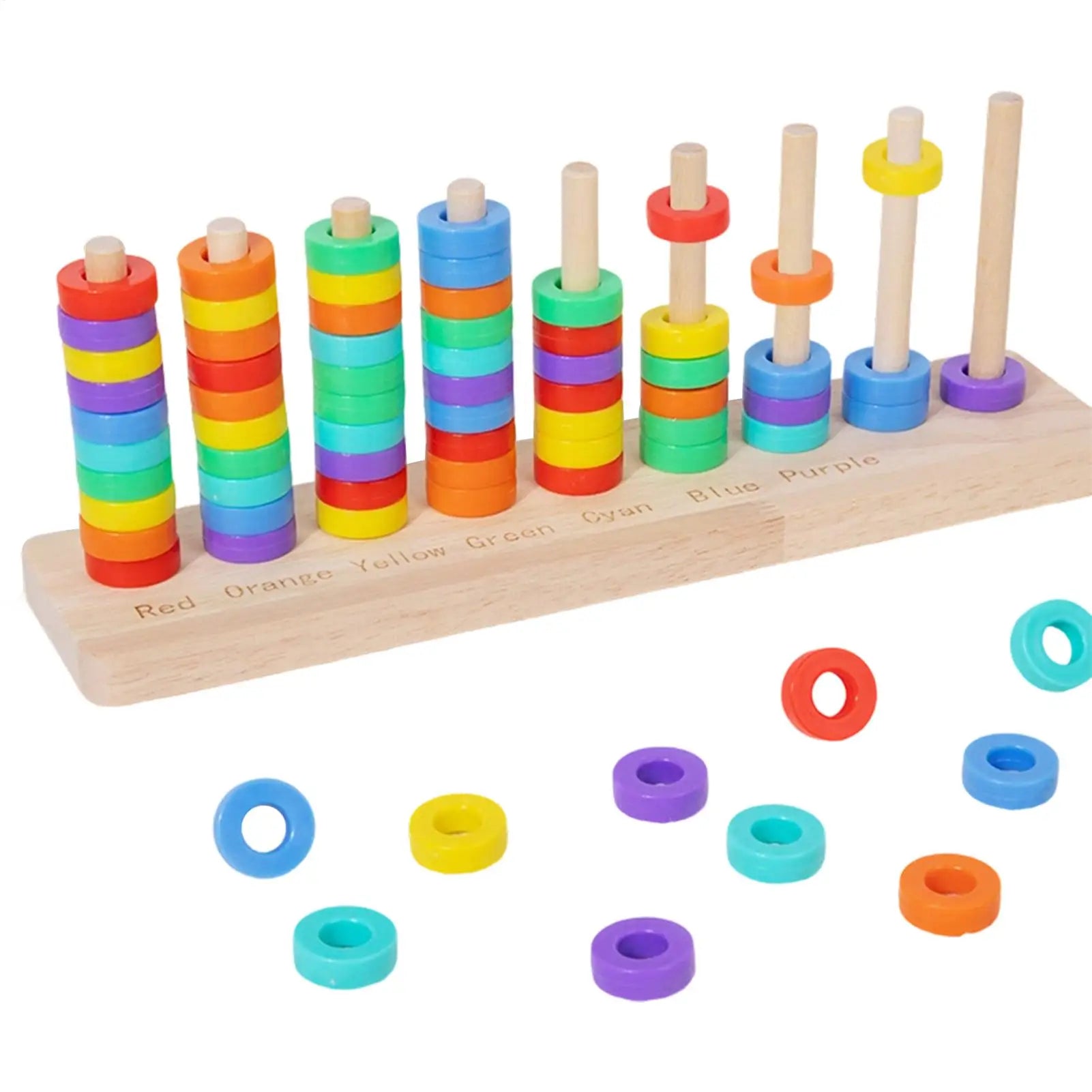 Montessori Wooden Colors Cognitive Matching Game Early Learning Educational Toys For Children Kids Logical Thinking Training