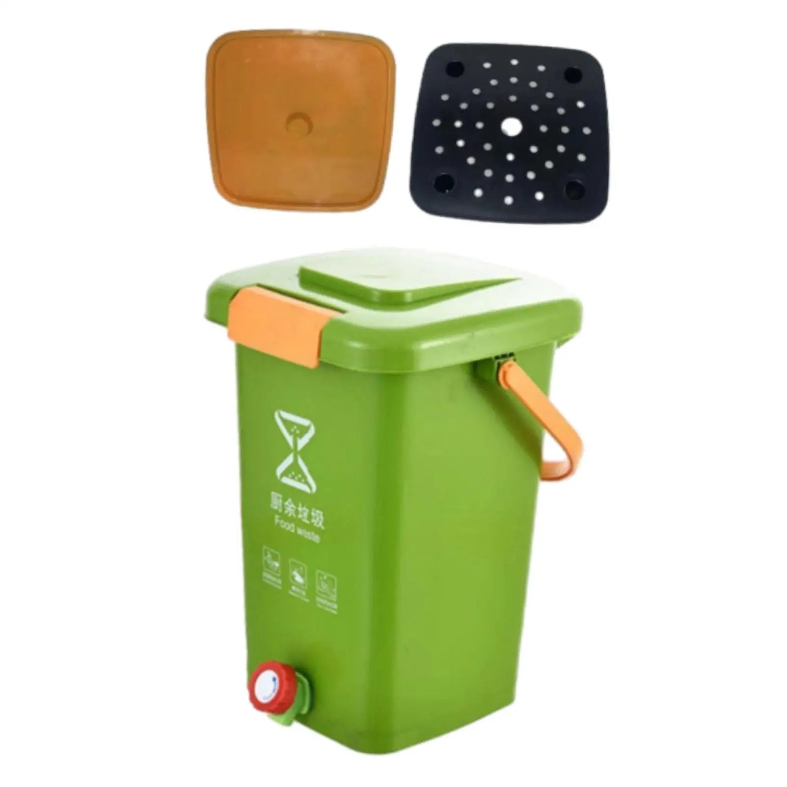 Kitchen Compost Bucket Waste Bin Wide Diameter Thickened Stylish Garbage Can Counter Compost Bin for Kitchen Countertop Home