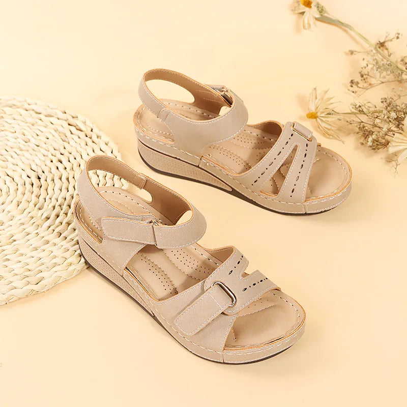 Summer Wedge Sandals for Women 2025 New Fashion Non Slip Beach Shoes Woman Lightweight Casual Platform Sandalias Mujer Plus Size