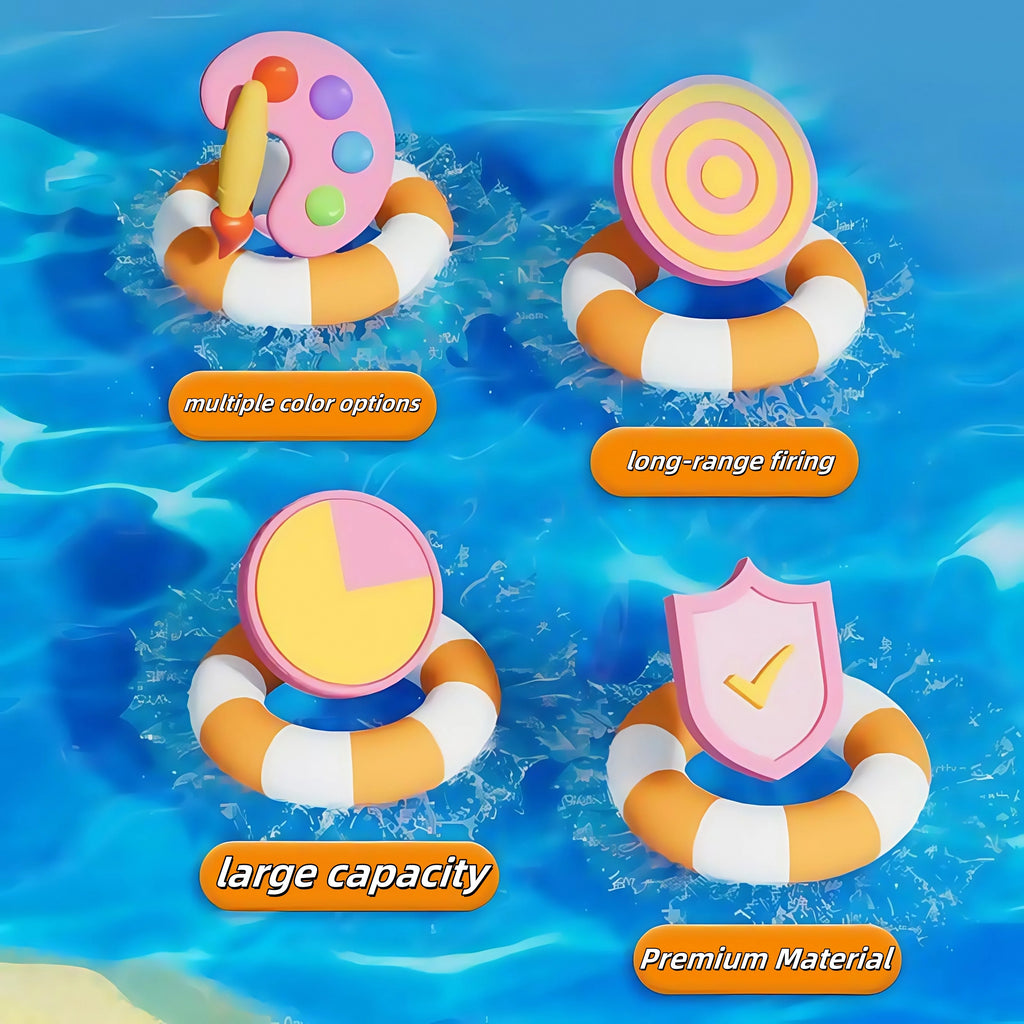 Fireworks Water Gun, Water God Tool Beach Small Water Spray Pulling Fireworks Water Gun Children Drifting Play Gift Toy