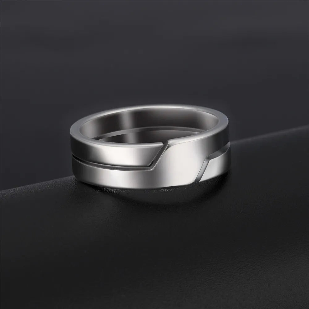 Skyrim Stainless Steel Ring for Men Women Black Minimalist Casual Finger Ring 2025 Couple Jewelry Wedding Gift for Lover