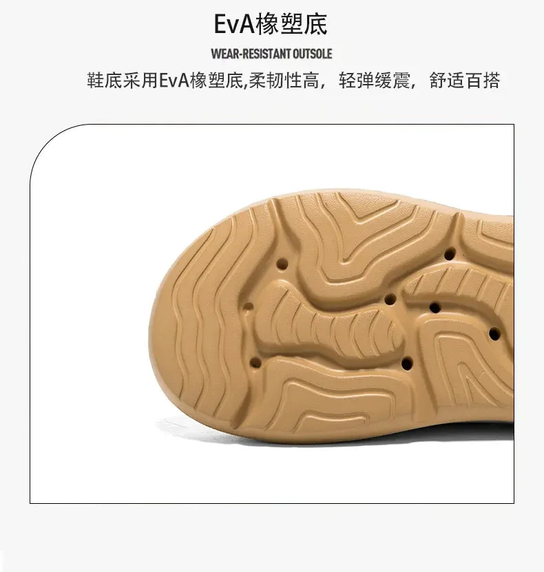 New Business Style Sandals For Men Handmade One Strap Slides Casual Outdoor Beach Walking Comfortable Non-Slip Footwear