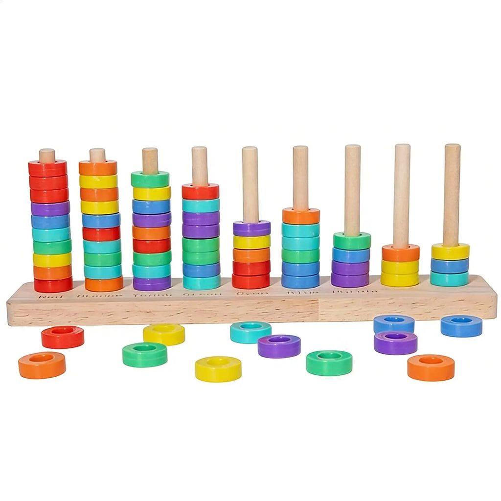 Montessori Wooden Colors Cognitive Matching Game Early Learning Educational Toys For Children Kids Logical Thinking Training