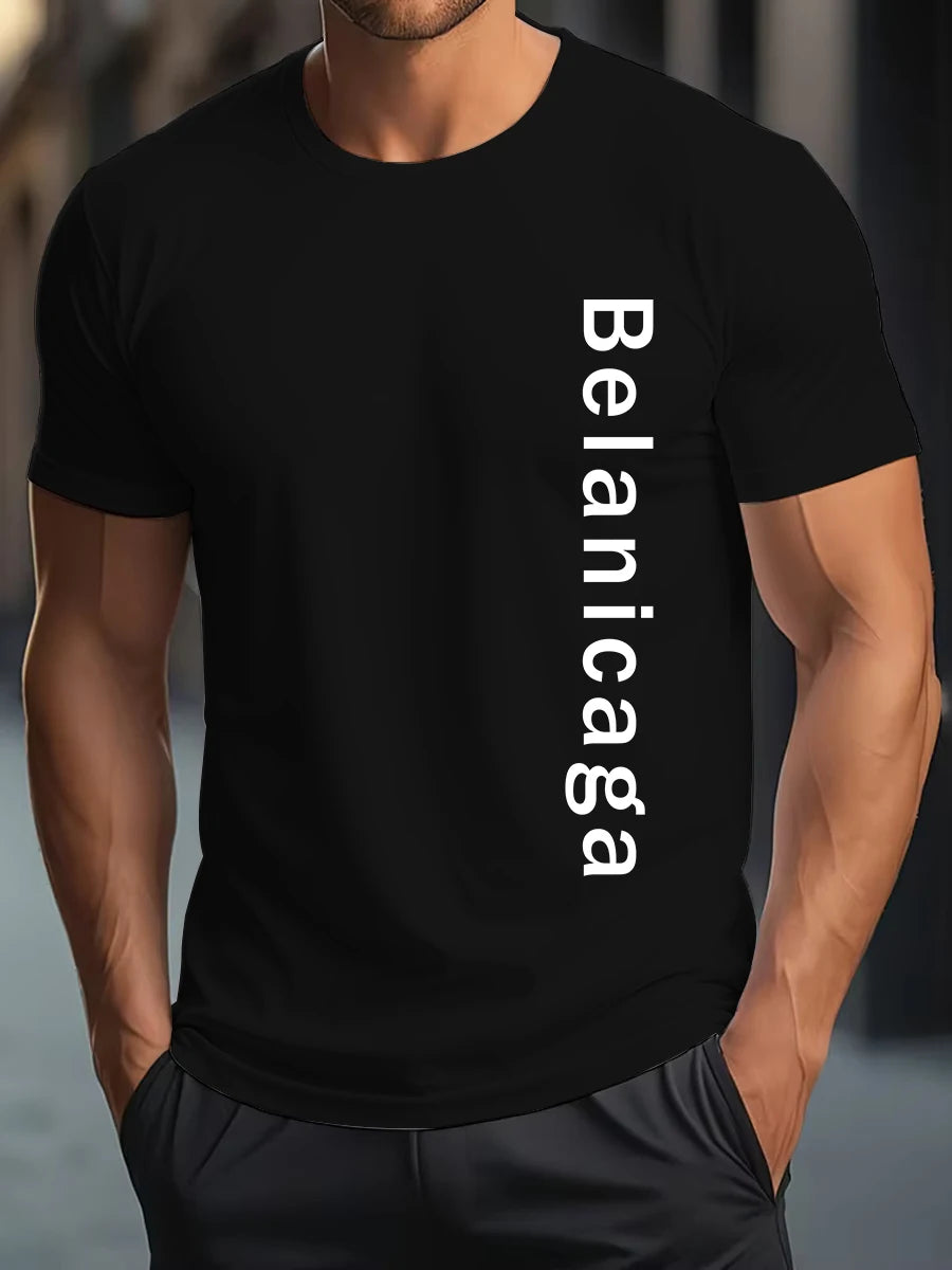 Men Luxury T Shirts High Quality Cotton Casual T Shirt for Male Designer Best Short Sleeved Vintage Trendy Tees New Cloth S-5XL