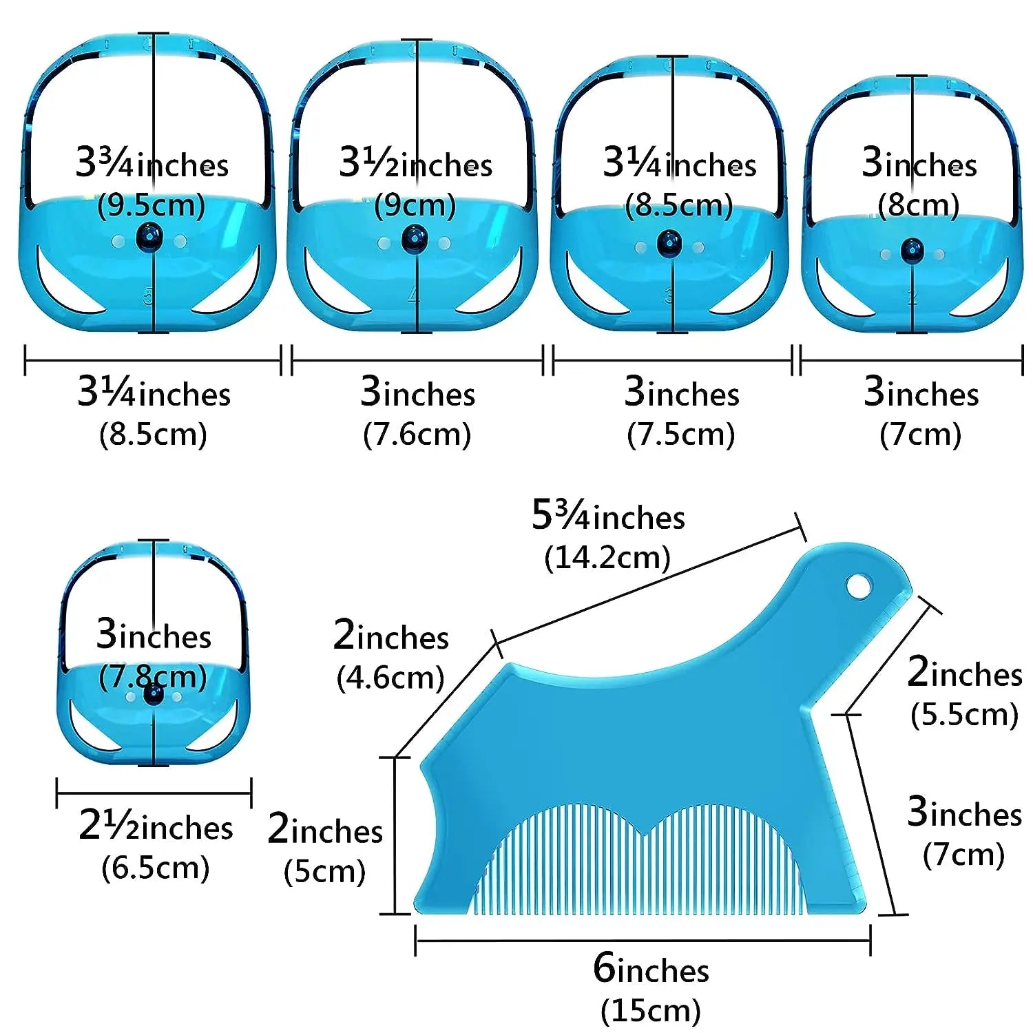 Beard Shaper Kit for Beard Shaping & Styling, Beard Lineup and Guide Tool for Men beard outliner