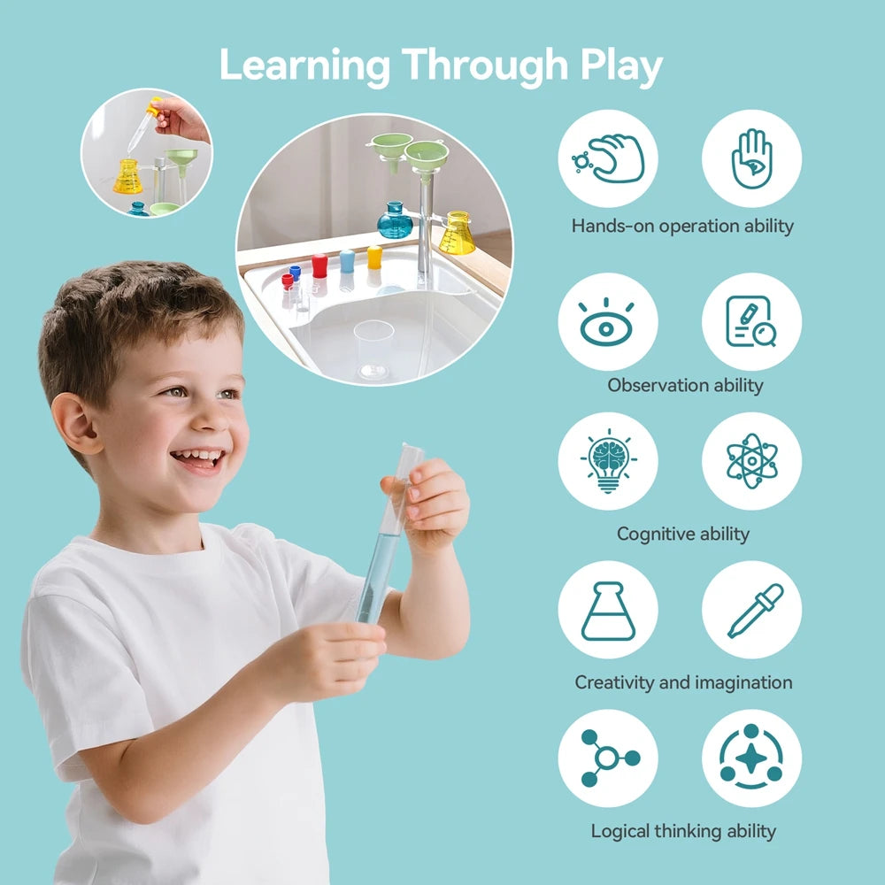 Children Montessori Games Fine Movement Training Sensory Tray Board Games Children's Simulated Scientific Experiment Equipment