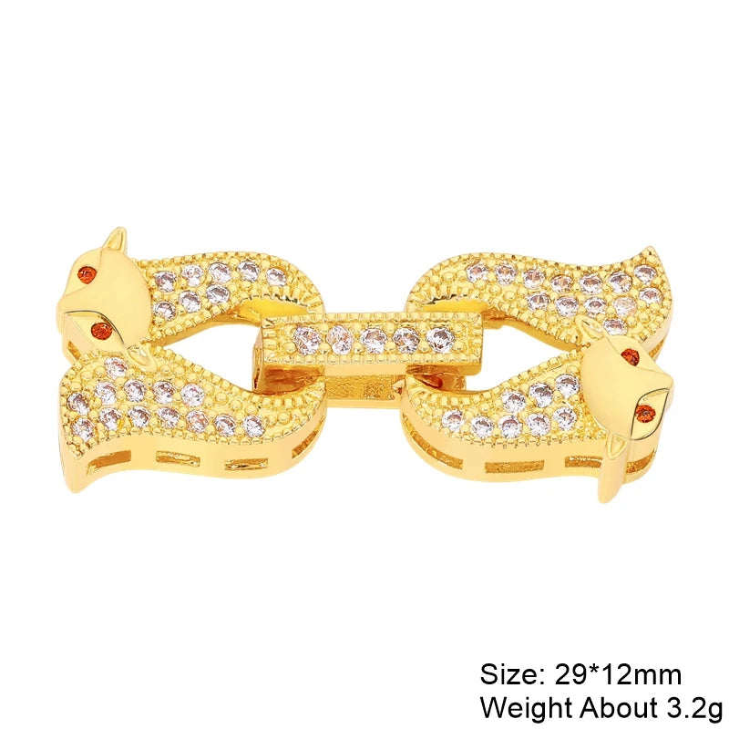 Juya 18K Gold Silver Plated Decoration Accessories Fastener Closure Pearls Clasps Lock For DIY Needlework Beads Jewelry Making