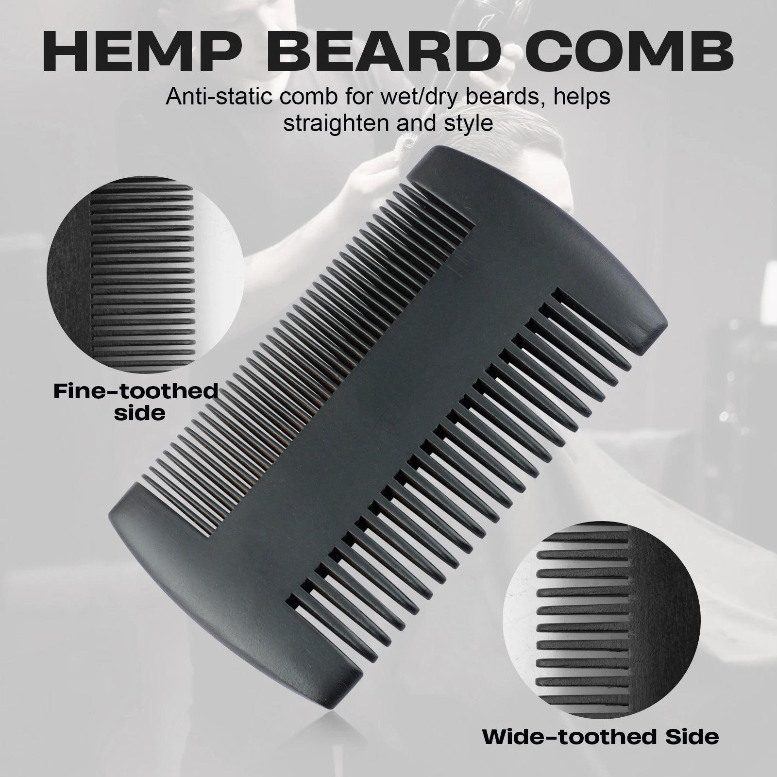 Boar Bristle Wood Beard Brush Kits With Gift Bag Professional Soft Hairdresser Shaving Brush Comb Set Men Mustache Combs