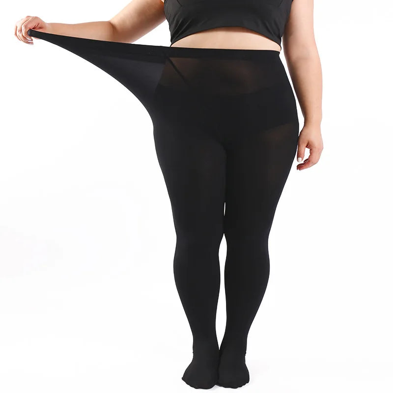 2XL-4XL Plus Size 70D Velvet Tights For Women Sexy Pantyhose  & Hosiery Female Elastic Panty Hose Soft Fashion Leggings Tights