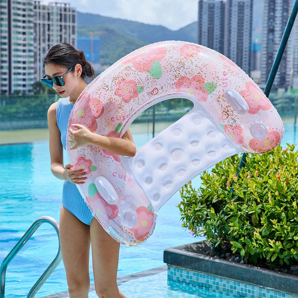 Inflatable Pool Float Swim Mattress Water Hammock Air Mattress Adult Swim Tube Swim Accessory Summer Water Sport Swim Float ﻿ ﻿
