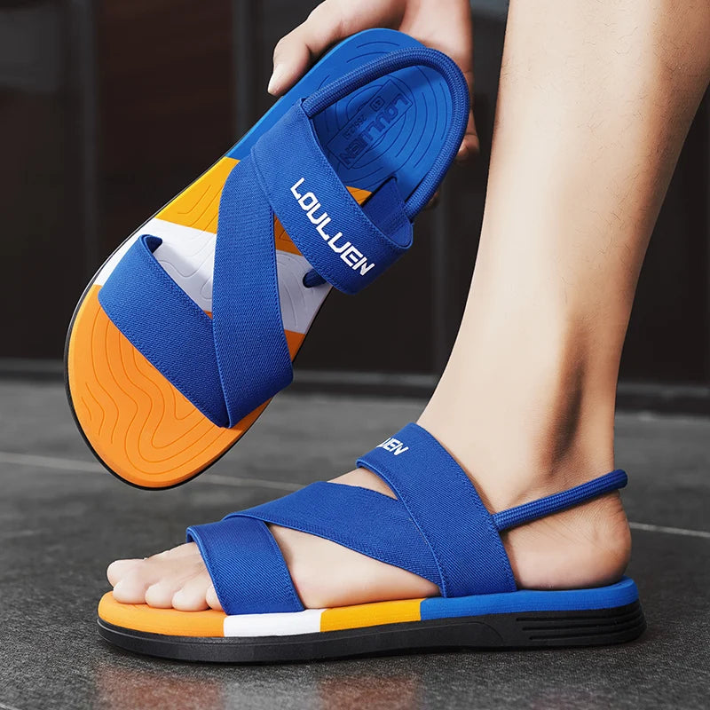 Men's Sandals for Summer, Non-Slip and Wear-Resistant, Dual-Purpose Slippers, Beach Sandals, Slippers